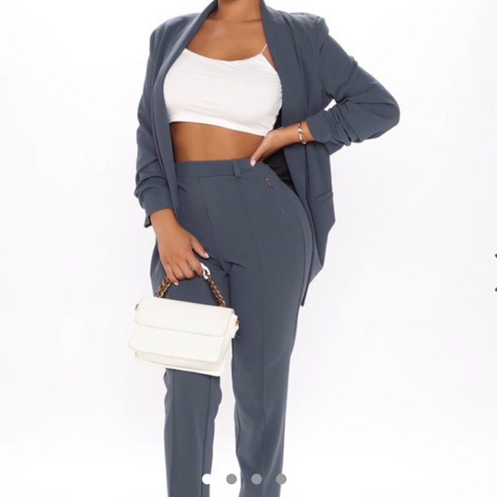 Business Classy Blazer Pant Set - Blue💙